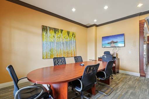 A conference room at Heritage at Stone Mountain, Northglenn, 80233