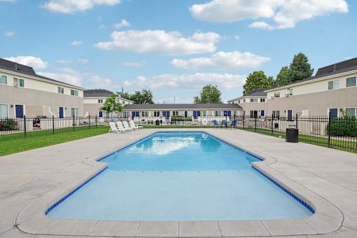 Sparkling Pool at Aspen Townhomes, Colorado Springs, Colorado