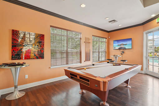 Pool Table at Heritage at Stone Mountain, Northglenn, CO