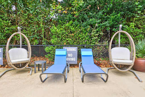 Poolside Relaxing Area at Lofts of Wilmington, Wilmington, North Carolina