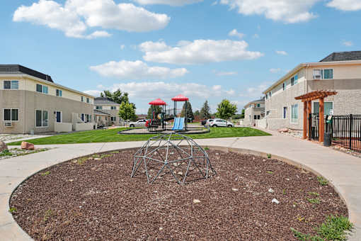 A playground at Aspen Townhomes, Colorado Springs, 80909