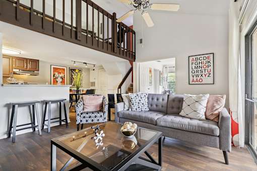 Beautiful Living room at Whisper Lake Apartments, Winter Park, FL, 32792