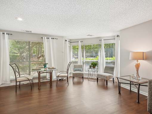 Modern Living Area at University Ridge Apartments, Durham