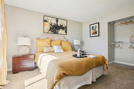 Bedroom With Closet at Deer Crest Apartments, Broomfield