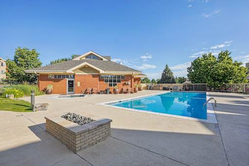 A house with a pool in the backyard.