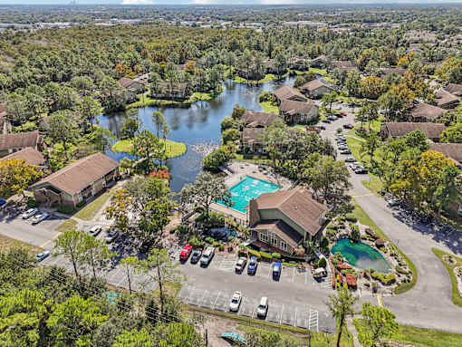 Bird's eye view at Whisper Lake Apartments, Winter Park, FL