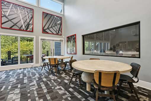 Clubhouse Dining Area at Canopy Glen, Georgia