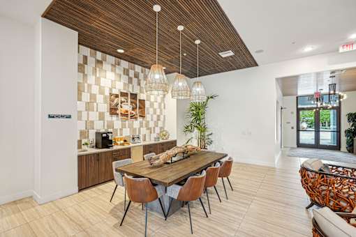 Clubhouse Private Dining Area at Edge75, Naples, Florida 34104