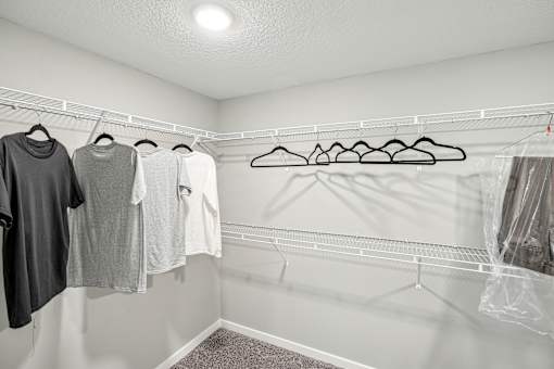 our spacious closet has closets for all your clothes and shoes at Edge75, Naples, Florida 34104