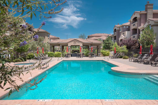 Blue Cool Swimming Pool at Broadstone Towne Center, Albuquerque, NM
