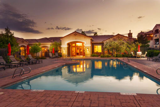 Twilight Pool at Broadstone Towne Center, Albuquerque