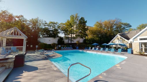 a swimming pool with chairs and a resort style pool at Brookstone Village, Cincinnati