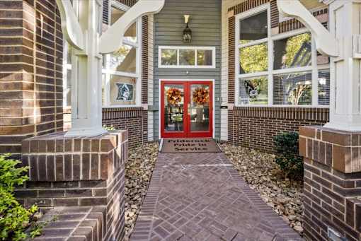 Front entrance at University Ridge Apartments, Durham, NC, 27707