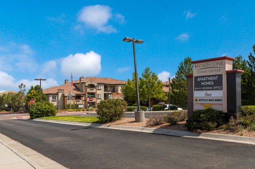 Community Monument Sign at Broadstone Towne Center, Albuquerque, New Mexico