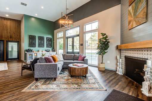 Clubhouse With Fireplace at Cliffs at Canyon Ridge, Ogden