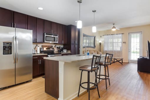 Gourmet Kitchen With Island at The Dakota, Jupiter, Florida