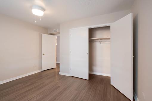 Bedroom with large closet at Esplanade at City Park, New Orleans, 70119