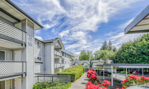 Private Balconies with Green Views at Glen at North Creek, Everett