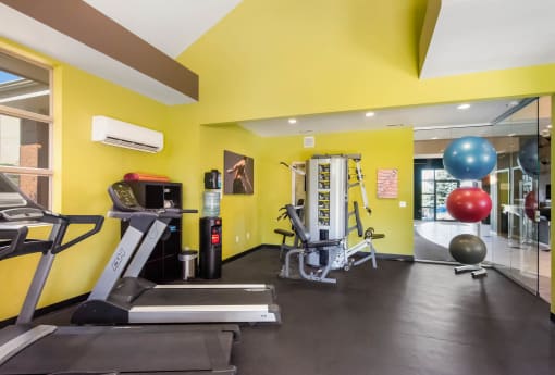 Fitness Center With Modern Equipment at Heritage at Hidden Creek, Colorado Springs, Colorado
