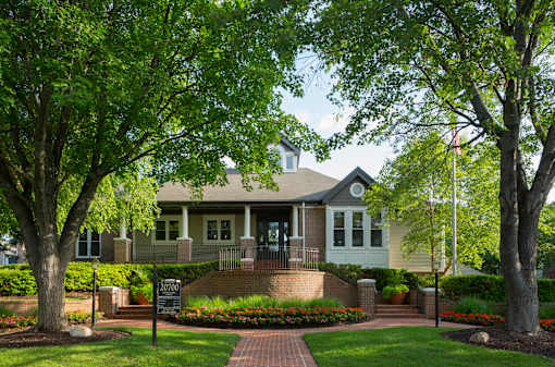 Clubhouse Exterior at Heritage at Waters Landing, Germantown, MD