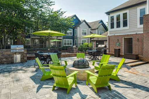 Outdoor Fireplace Lounge at Heritage at Waters Landing, Maryland, 20874