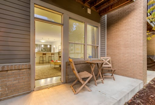 Private Patio at Heritage at Oakley Square, Cincinnati, OH, 45209