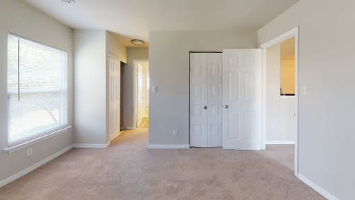 Large Carpeted Bedroom at Montclair Apartments, Maryland, 20904