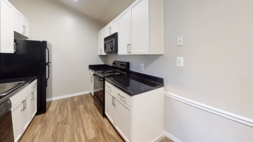 White Kitchen Cabinetry at Montclair Apartments, Maryland