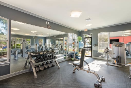 Fitness Center Equipment at The Parkway at Hunters Creek, 32837