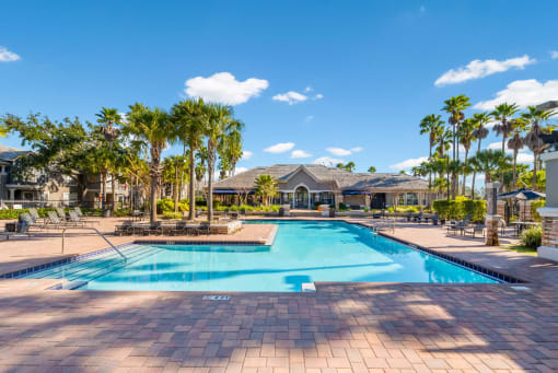 Large Outdoor Pool at The Parkway at Hunters Creek, FL 32837