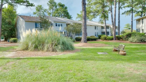 Lawn Landscaping at River Crossing Apartments, Thunderbolt