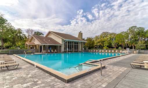 Glimmering Pool at Sanford Landing Apartments, Sanford, FL