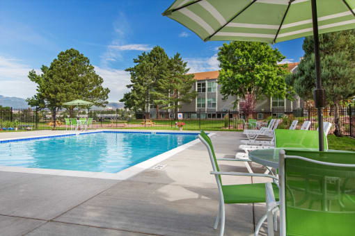Poolside Dining Tables at The Montecito, Colorado Springs, 80916