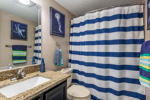 Bathroom at Whisper Lake Apartments, Winter Park, FL, 32792