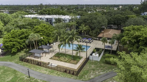 arial view of the property  at Club at Emerald Waters, Hollywood, Florida
