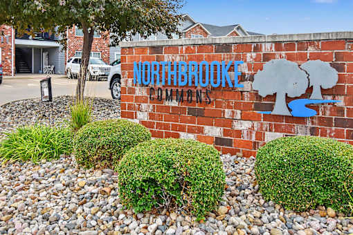 Northbrooke Commons monument sign with logo