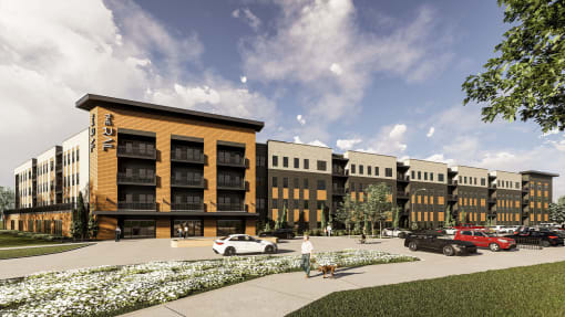 Rendering of the Building at The Rail, St. Louis, MO
