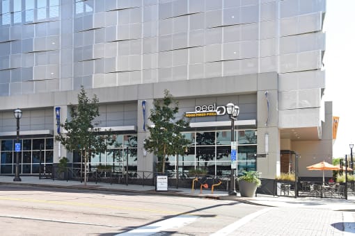 exterior at street level at Two Twelve Clayton, Clayton, 63105