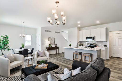 Living room at The Willows, O'Fallon, MO