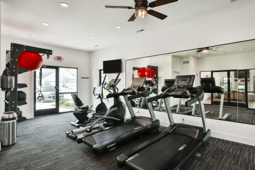 Fitness center at The Willows, O'Fallon