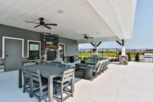 Outdoor Grilling Area at The Willows, O'Fallon, MO, 63367