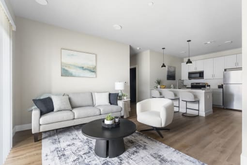 Living room at The Junction at Rogers, Rogers, 72756