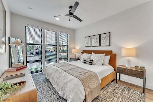 Cozy bedroom at Plaza at Pinnacle Hills, Rogers, Arkansas