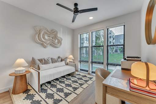 Living Room with couch at Plaza at Pinnacle Hills, Rogers, AR, 72758