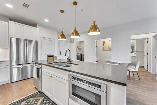 Kitchen with sink at Plaza at Pinnacle Hills, Rogers