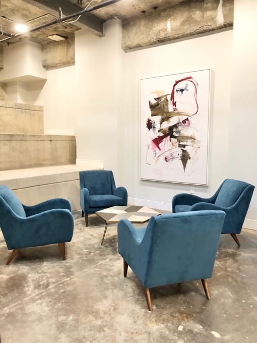 Lobby at The Georgian Apartments, St Louis, MO, 63104