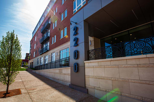 Address signage at 2200 LaSalle