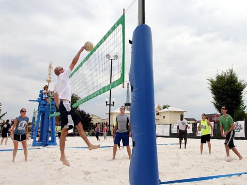 Volleyball Court at Promenade at New Town, Saint Charles, Missouri