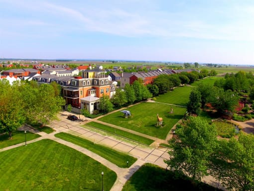 Aerial View at Promenade at New Town, Missouri