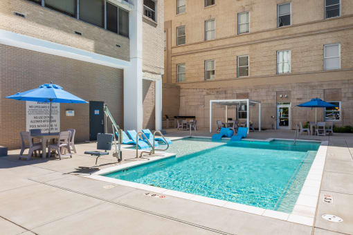 Pool at The Residences at Delmar DivINe, St Louis, MO, 63112